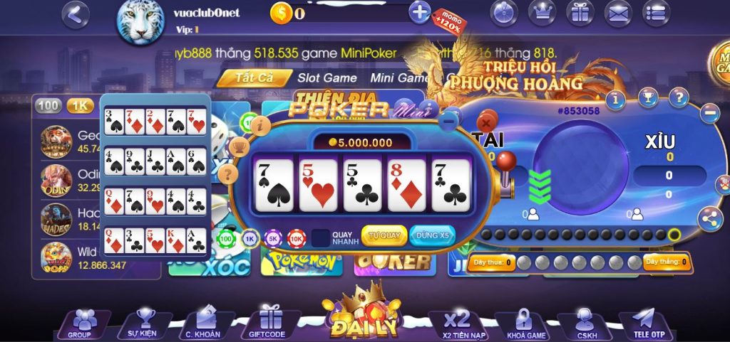 Đôi nét về game Poker VuaClub
